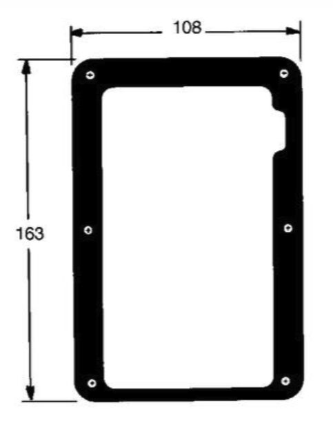 Pommier rubber trim - for internal lock 1220501 / 1211162