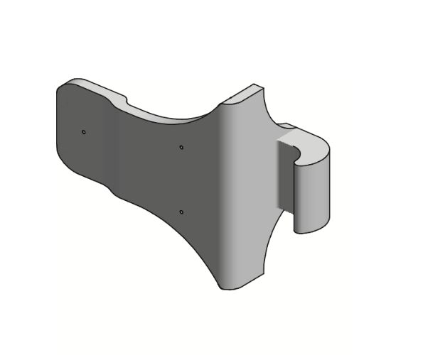 PWP screw-on hook - with angle - for eccentric lock - HDG