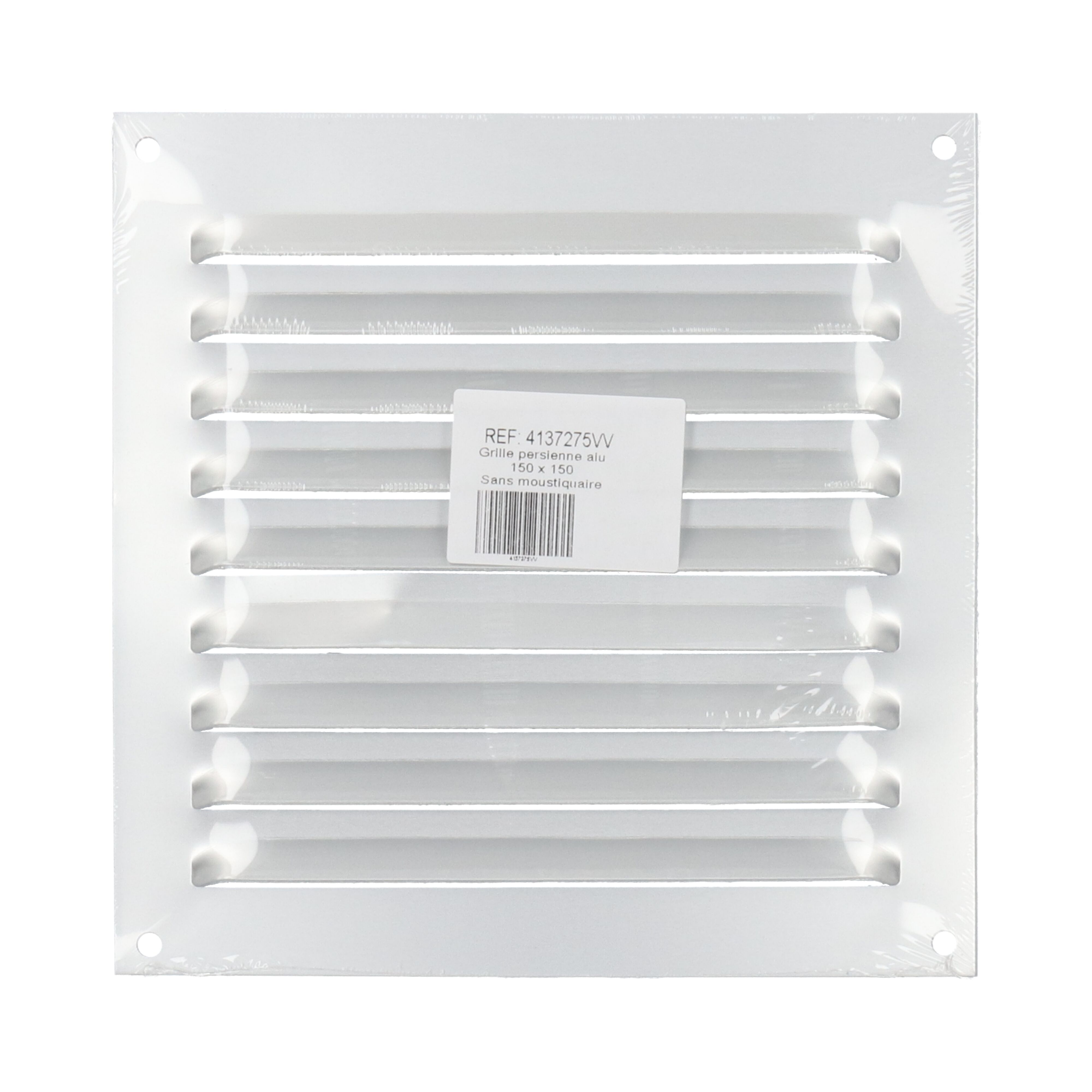 Pommier ventilatierooster 150 x 150 mm - aluminium