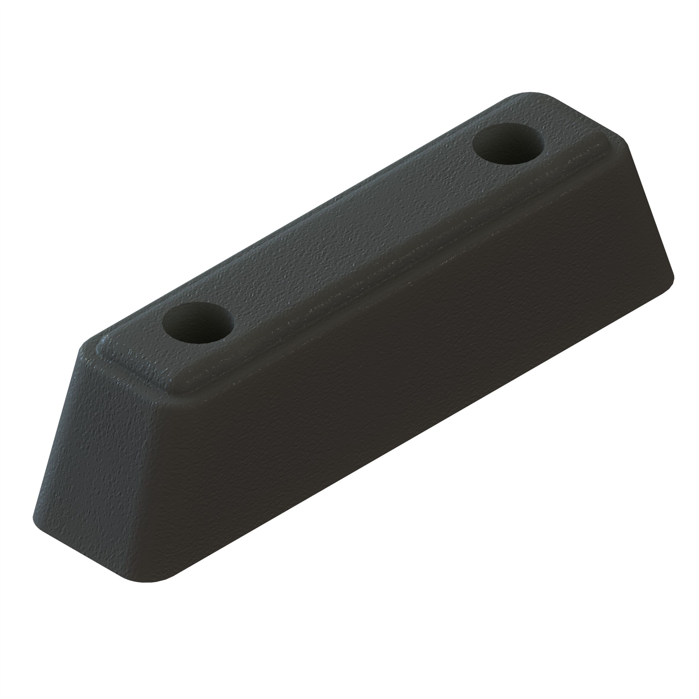 Pommier stootblok 210 x 50 x 55 mm (LxBxH) - rubber