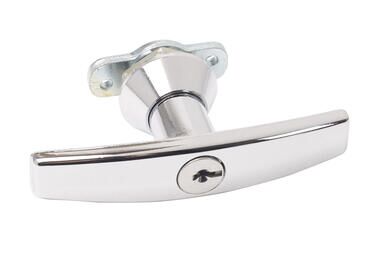 Pommier suitcase handle - without shaft - lockable - chrome-plated