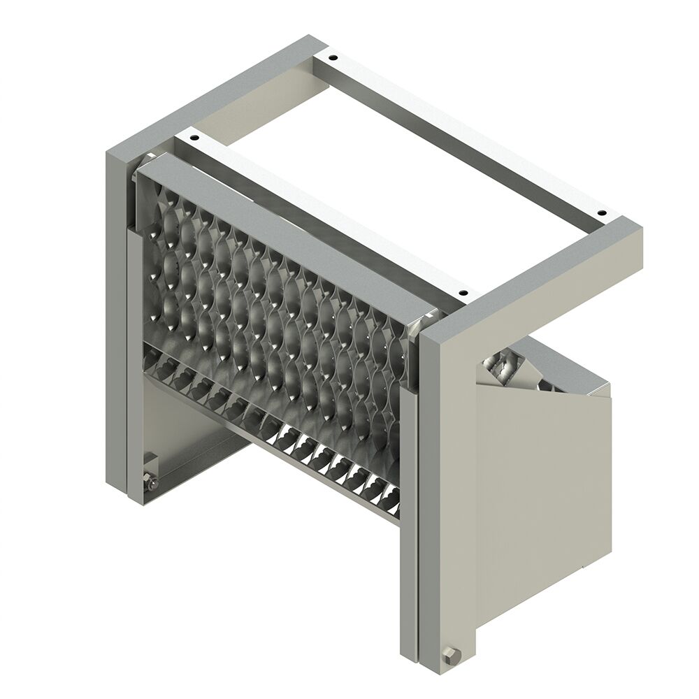 PWP trap opklapbaar - 3 treden - 480 x 560 mm (HxB) - volbad verzinkt