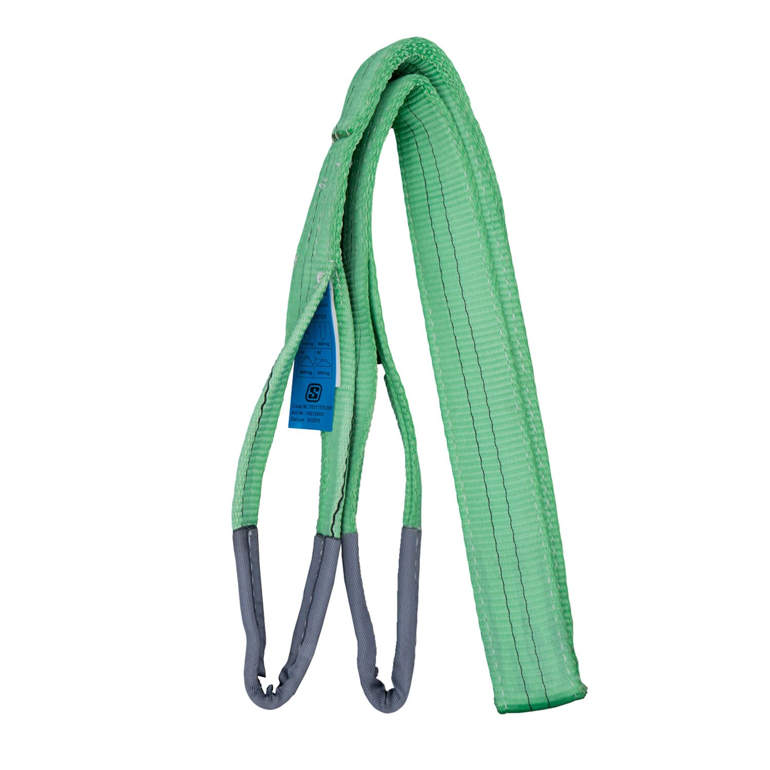 Rhiwa Quality élingue - longueur 6 mètres - vERT - 2 tonnes