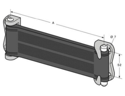 Pommier car door strap complete - strap length 220 mm