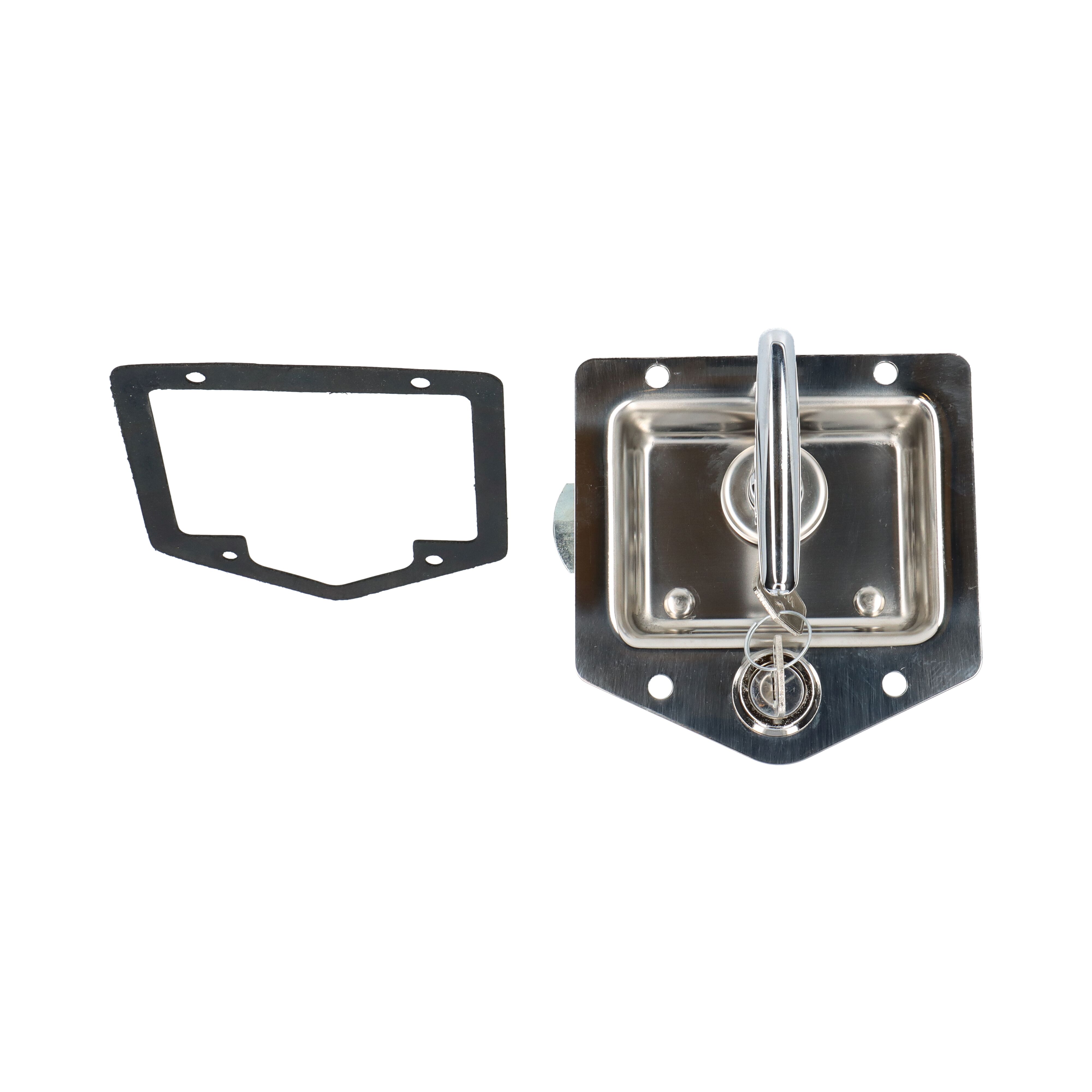 Rhiwa Quality drop-T lock - left closing - adjustable 43-55 mm - stainless steel