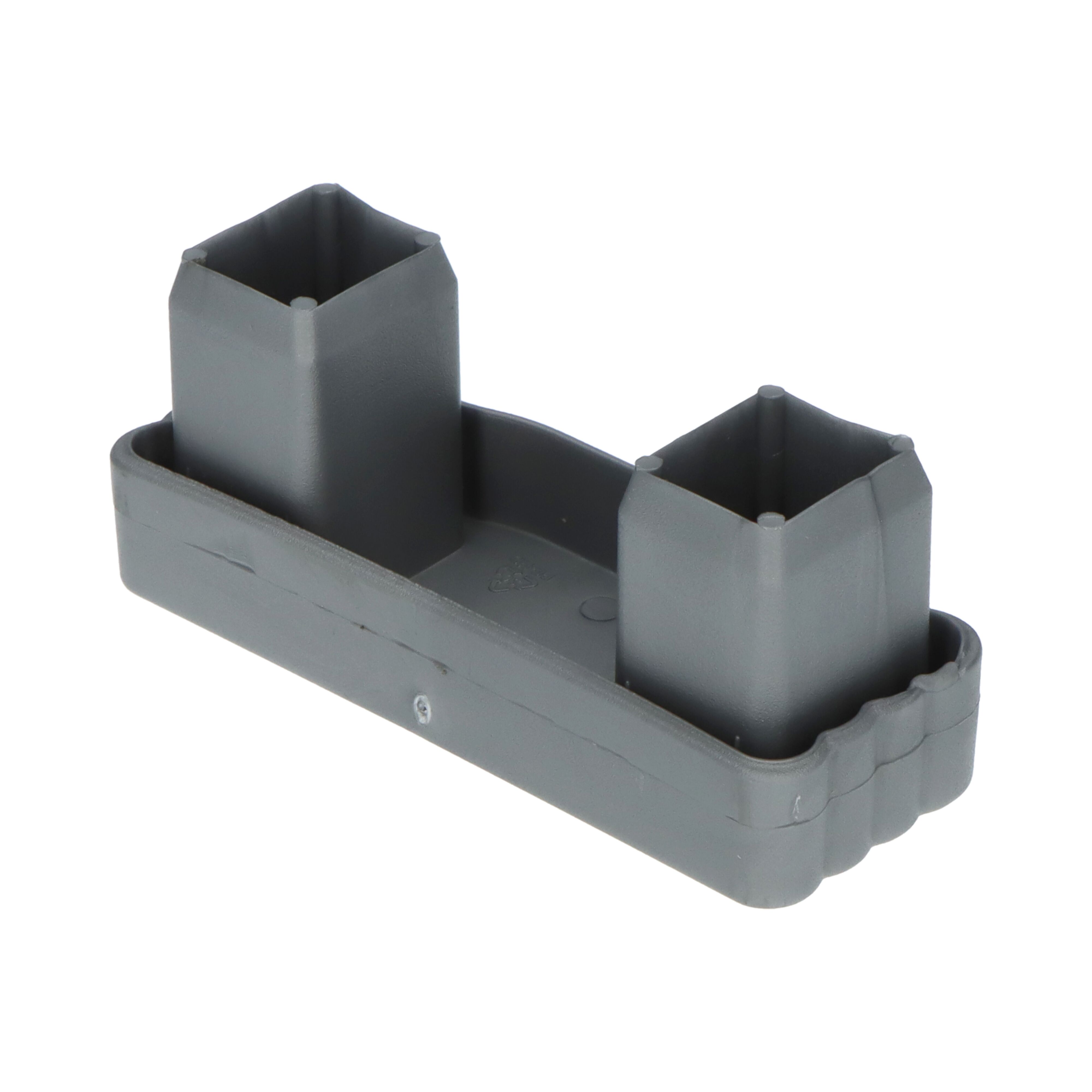 Takler end cap - for side protection board 100 x 35 mm - grey plastic