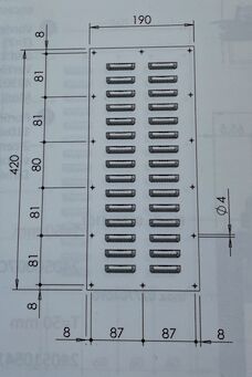 Pommier grille intérieure - pour piège 1571326 - aluminium