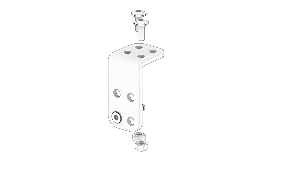 Edscha schaarverbinding links - voor de eindtraverse van Edscha CS Profi II