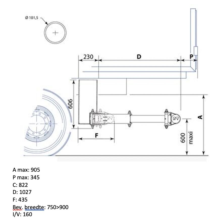 Pommier bumper XPAND - hydraulic horizontal retractable - stroke  822 mm - R58-02