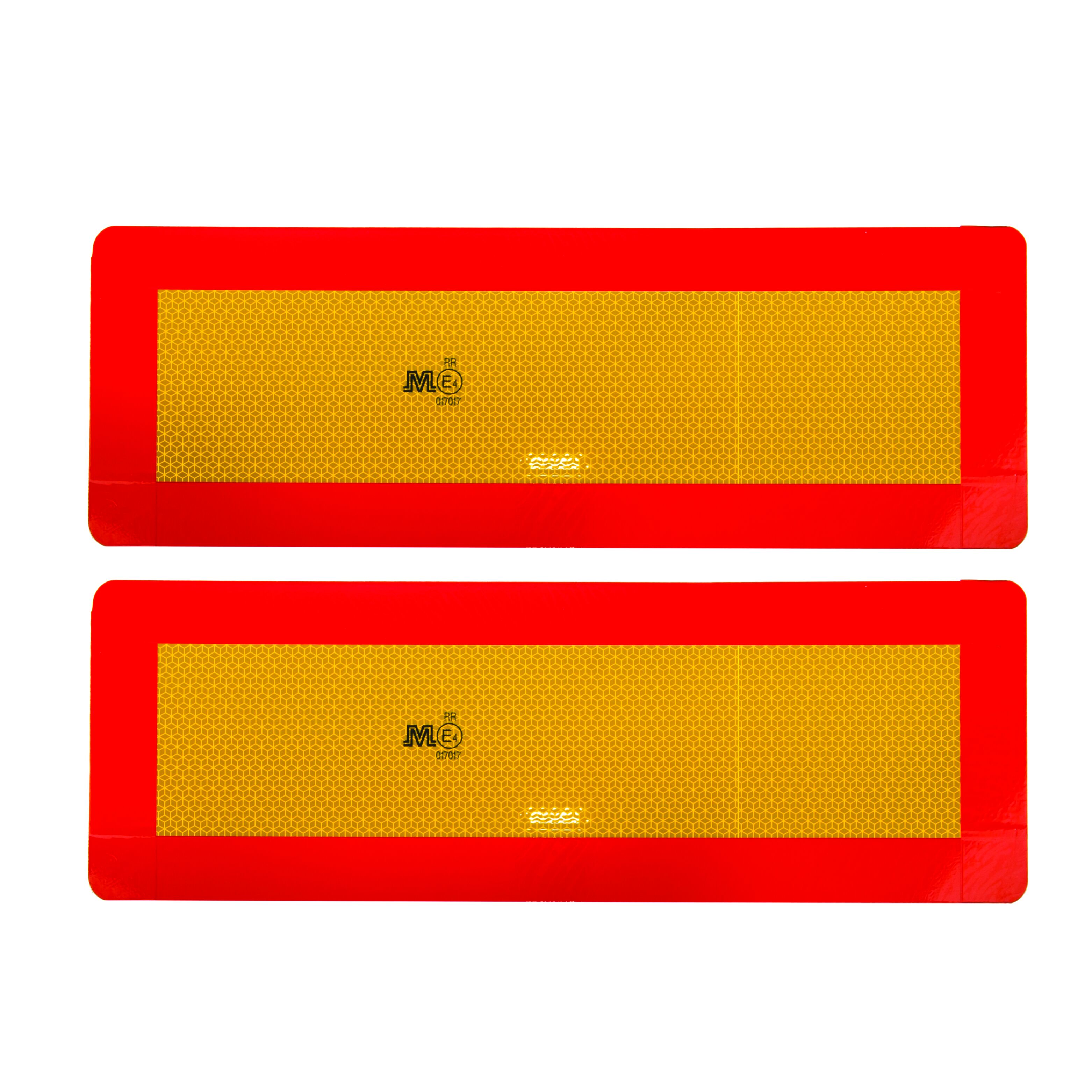 Rhiwa Quality achter markeringsbord set (2 stuks) - omrand - 566 x 197 mm - aluminium (1 mm)
