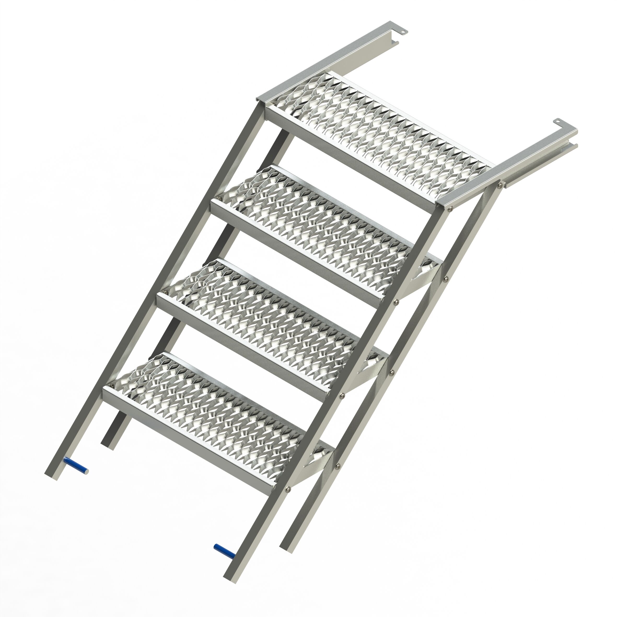 PWP escalier extensible - 4 sections - 1615 x 825 mm (L xl) - galvanisé à chaud