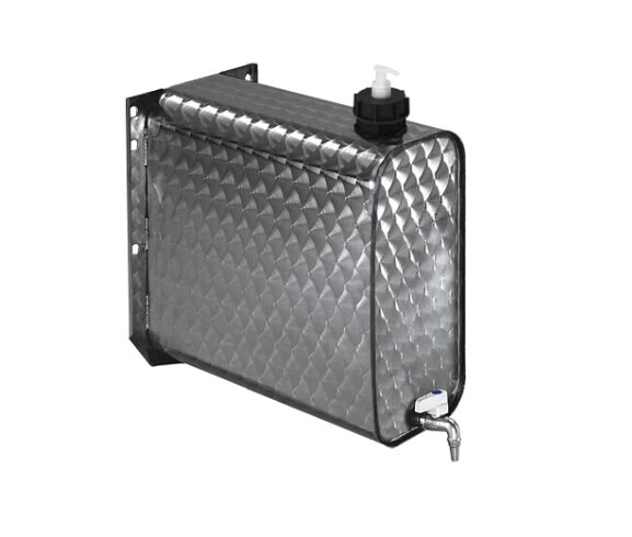Bawer watERTank 25 liter - incl. tab and soap dispenser - flowered stainless steel