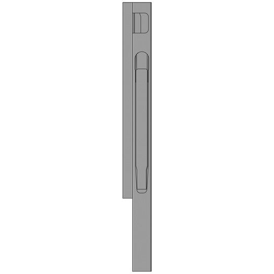 Kinnegrip K20 front pillar - 400 mm - right - anodised aluminum