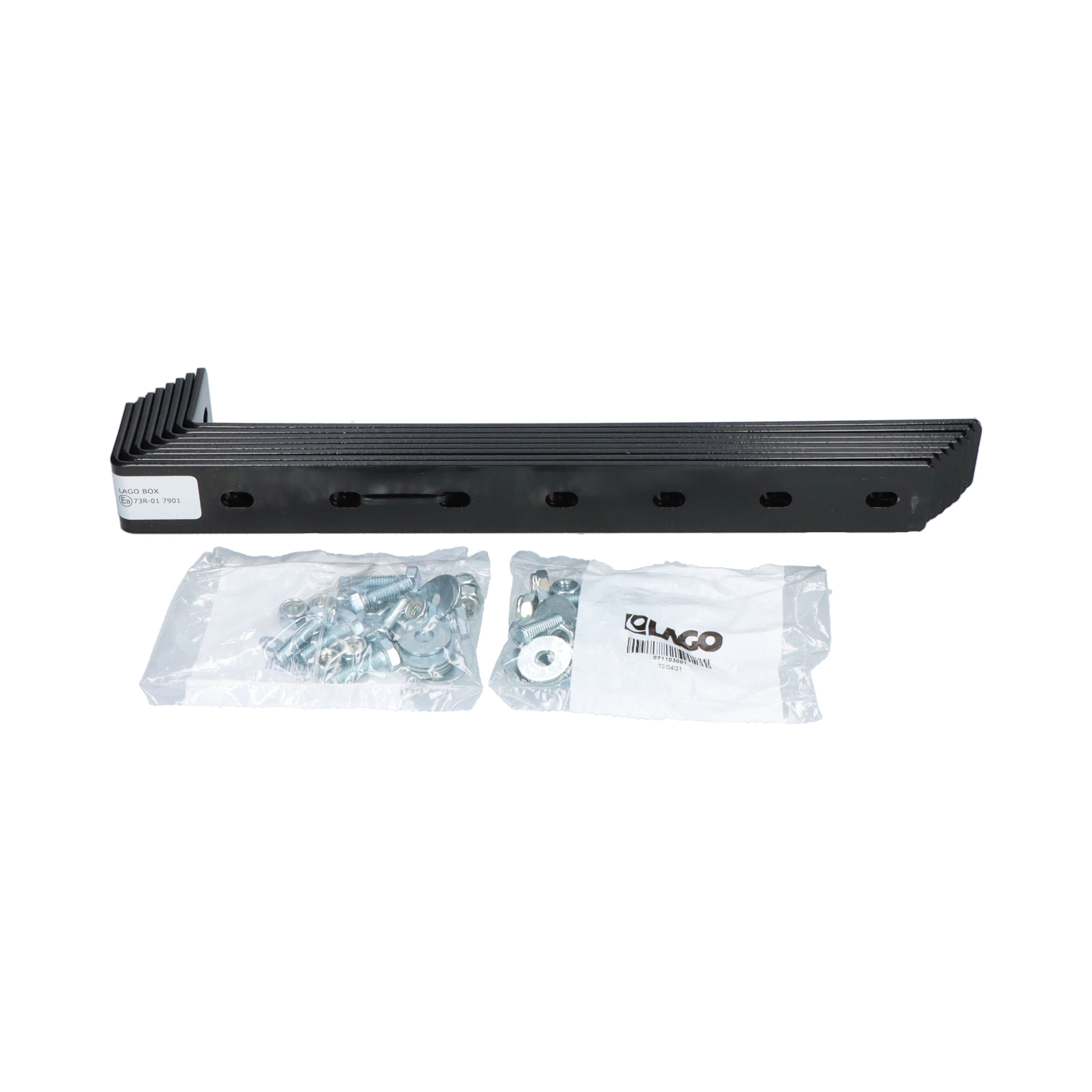 LAGO jeu de supports de montage - pour caisse en plastique de 400/500 mm de large - réglable en hauteur