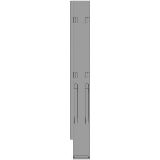 Kinnegrip k20 montant arrière - 1000 mm - gauche - avec fermeture - montant arrière microZINQ® 5