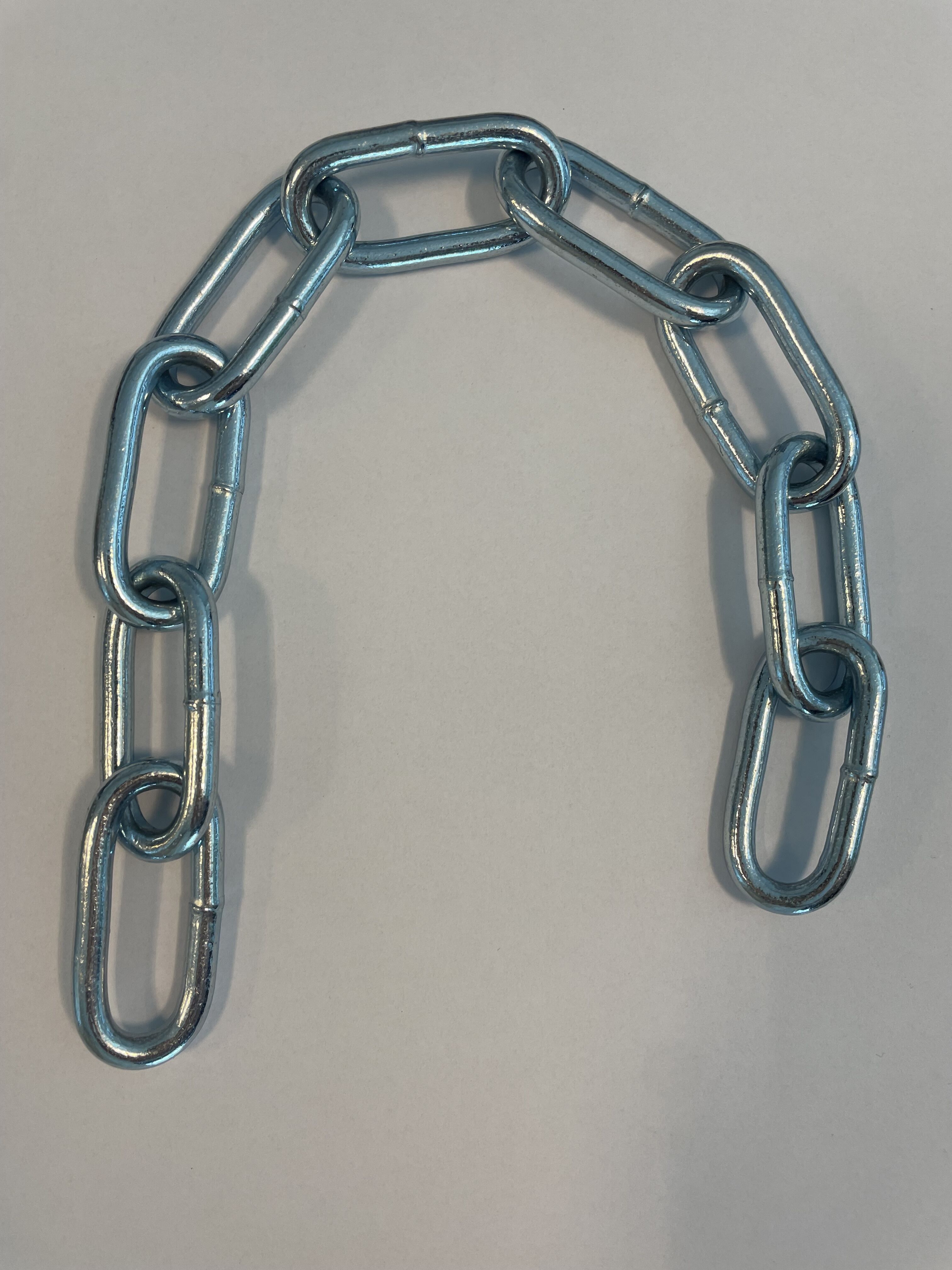 Rhiwa Quality ketting - schakel Ø 6 mm en 53 mm lang - rol 30 meter - verzinkt