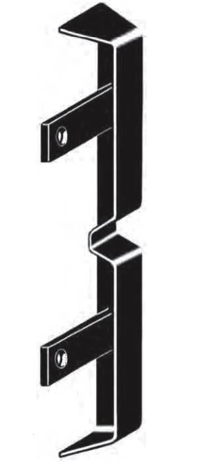 Pommier end cap 97 mm - for mounting profile 1834327 - plastic