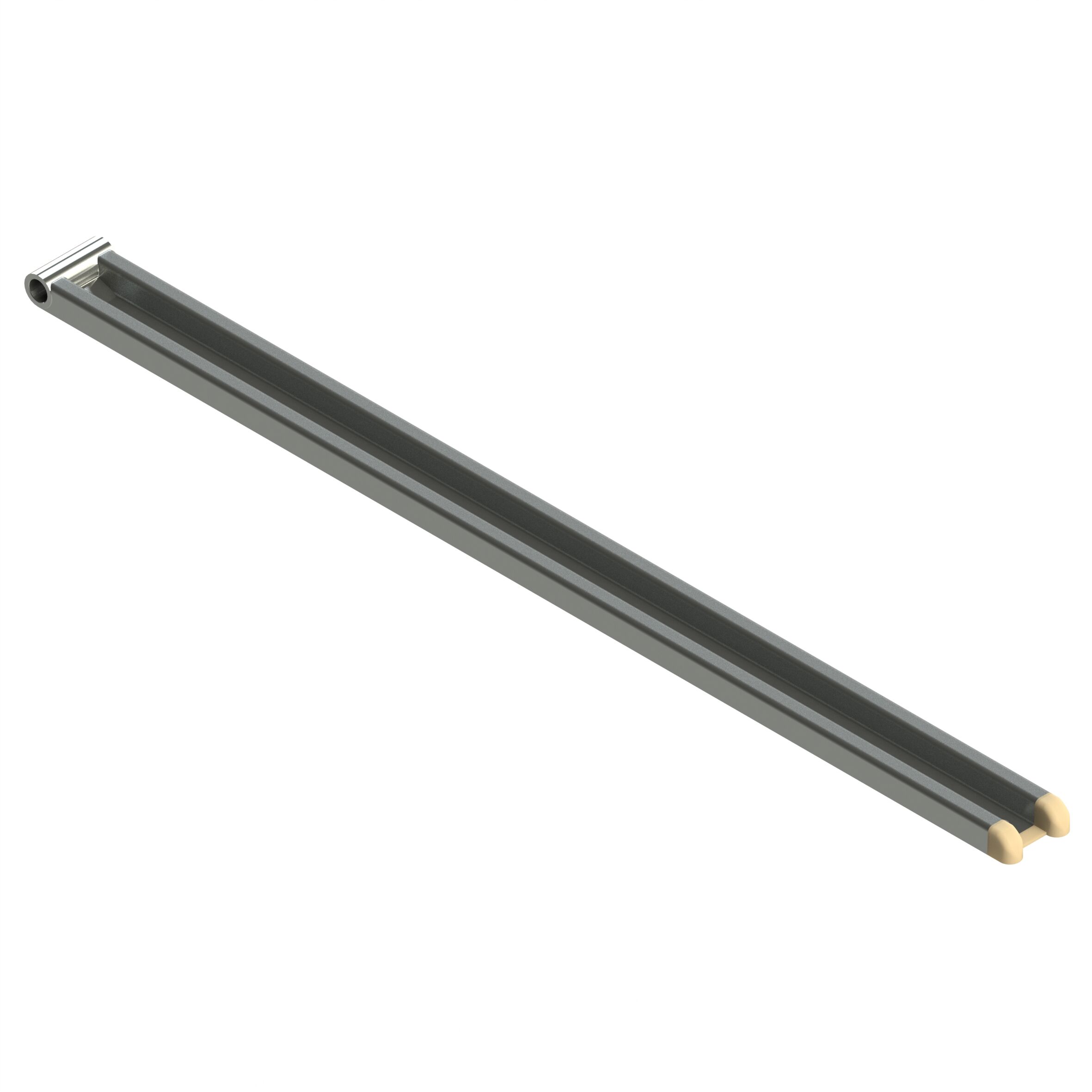 Rhiwa Quality M-profile hinge 840 mm - including end cap - zinc-plated