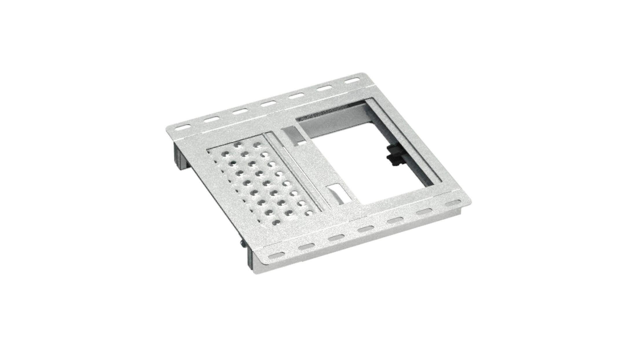 Takler pull out ladder - 1 step - 400 x 420 mm (LxW) - with platform - HDG
