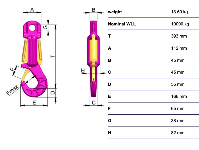 RUD ROV-Hook 10t