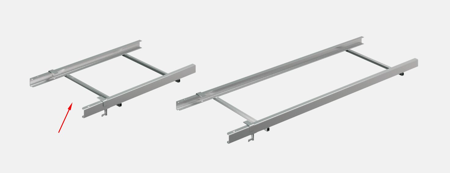 Takler châssis coulissant 1210 x 710 mm (LxL) - pour échelle télescopique