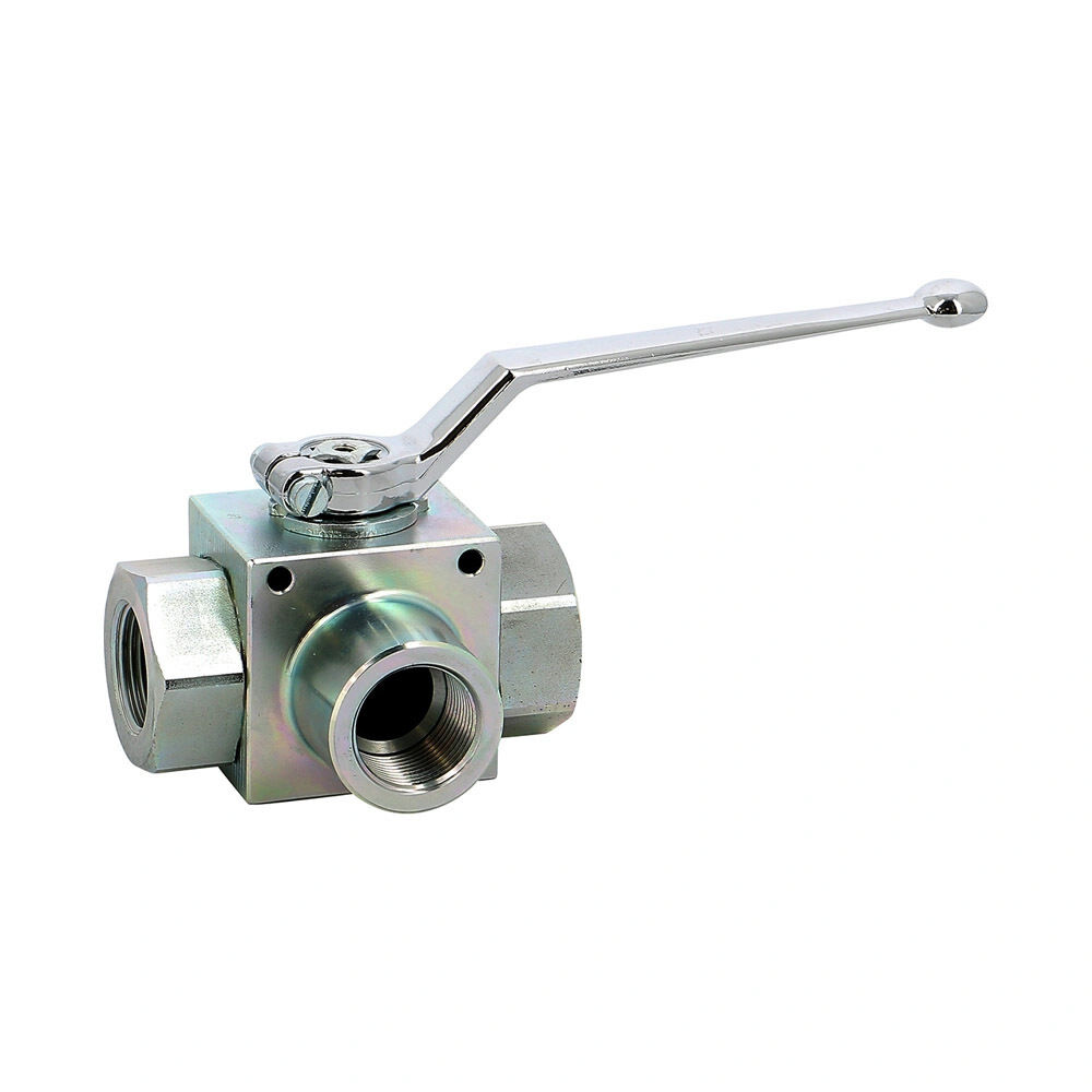 Sferaco kogelkraan koolstofstaal 721 1 piece body 1/4" bsp bi/bi/bi PN400 3 way L-port