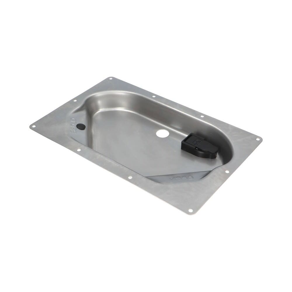 Pommier recessed bowl - left - for espagnolette lock - stainless steel