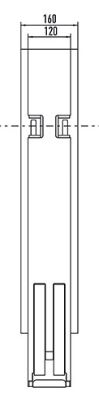 Rhiwa Quality centre pillar - 400 mm - KTL