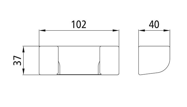Rhiwa Quality sluitnok H12/90 - voor rong vergrendeling H12/90 - blank staal