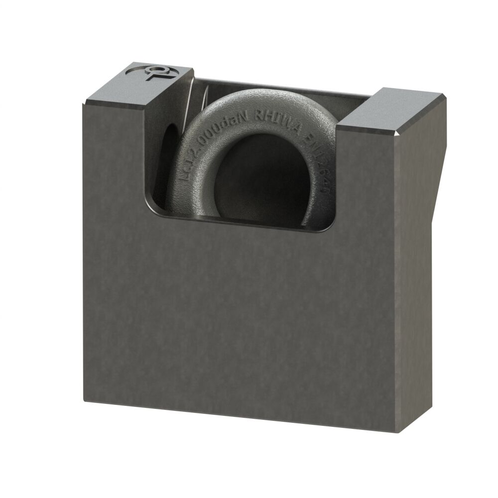 Rhiwa lashing eye set 12 tonnes - weld-on model - forged steel