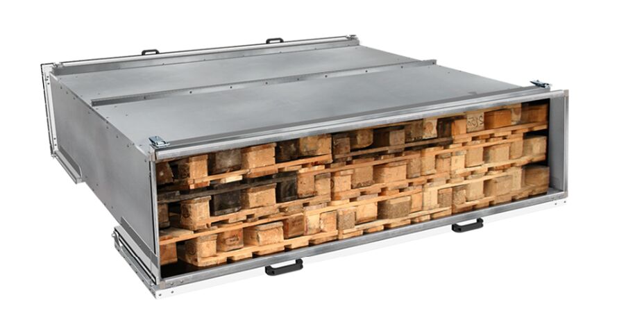 Bawer palletkist - 24 europallets - 2750 x 510 x 2425 mm (BxHxD) - ongeassembleerde kit