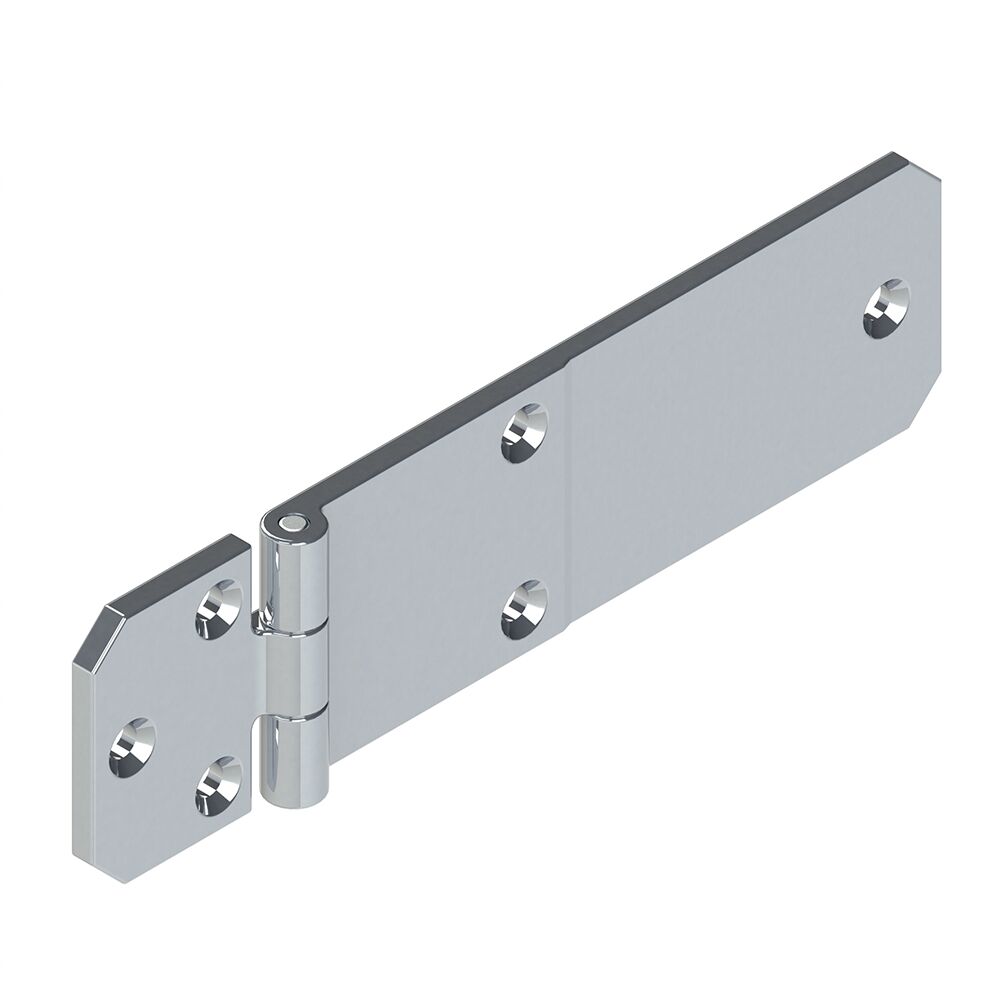 Pommier charnière de porte plaque latérale 197 mm - aluminium