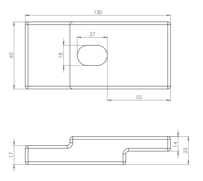 Rhiwa Quality chassis clamp 10/12-14/16 mm - zinc-plated