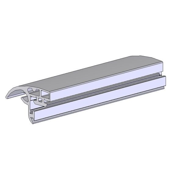 PWP sealing rubber vERTical - for classic door - 3300 mm