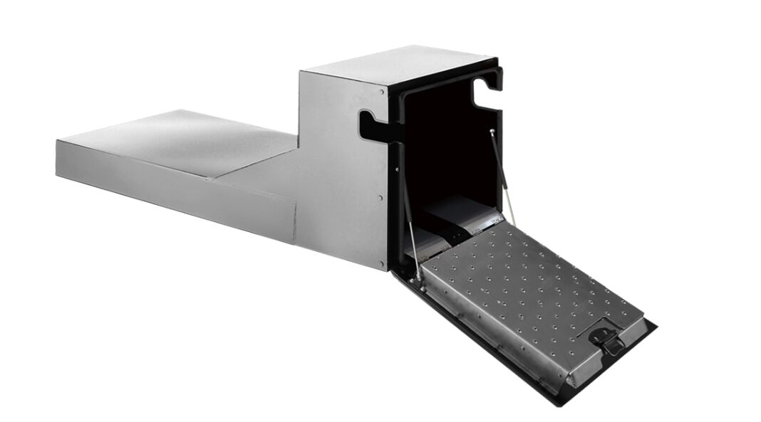 Bawer pompwagenkist - 670 x 650 x 1600 mm (BxHxD) - RVS 