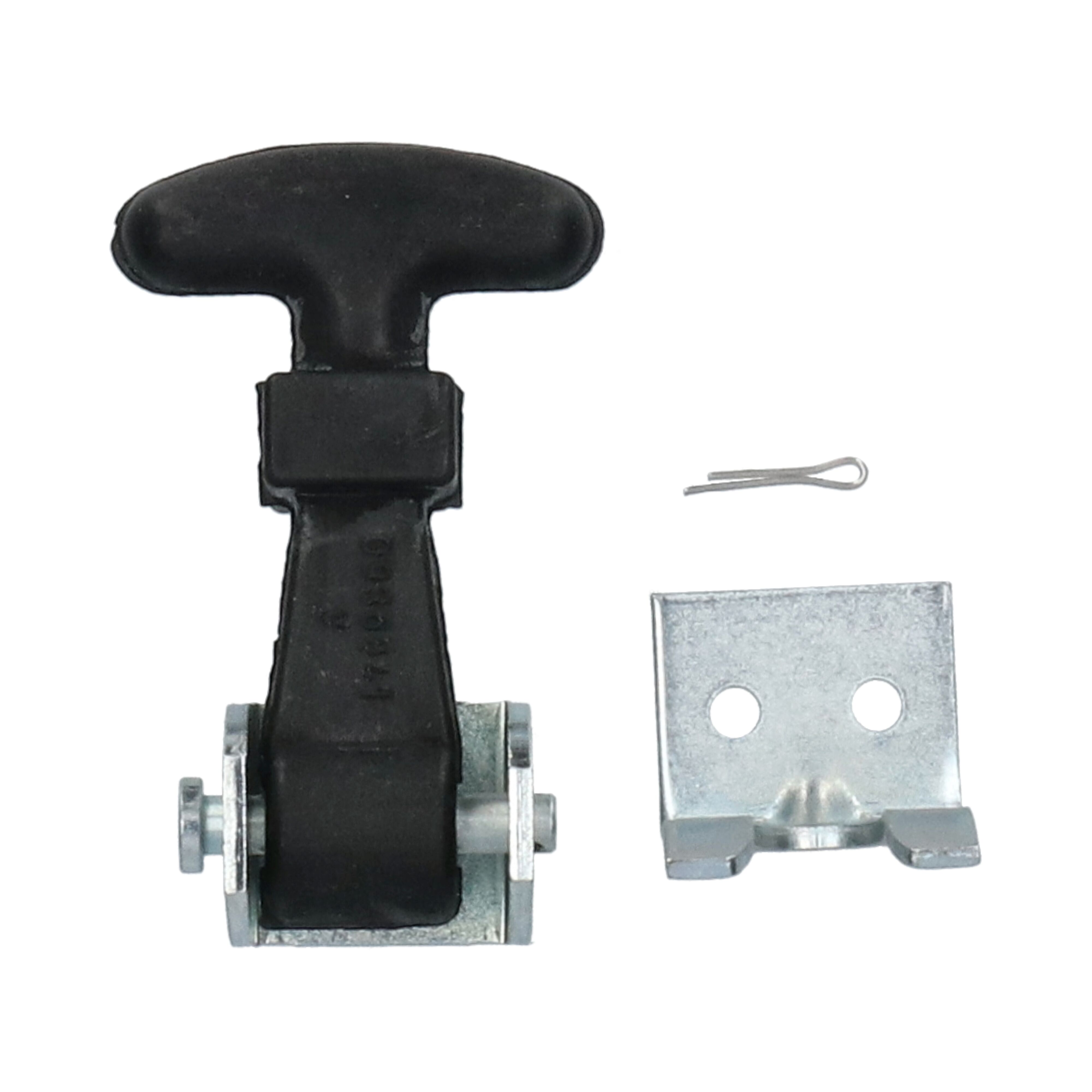 Pommier bonnet hook set - small - zinc-plated with rubber