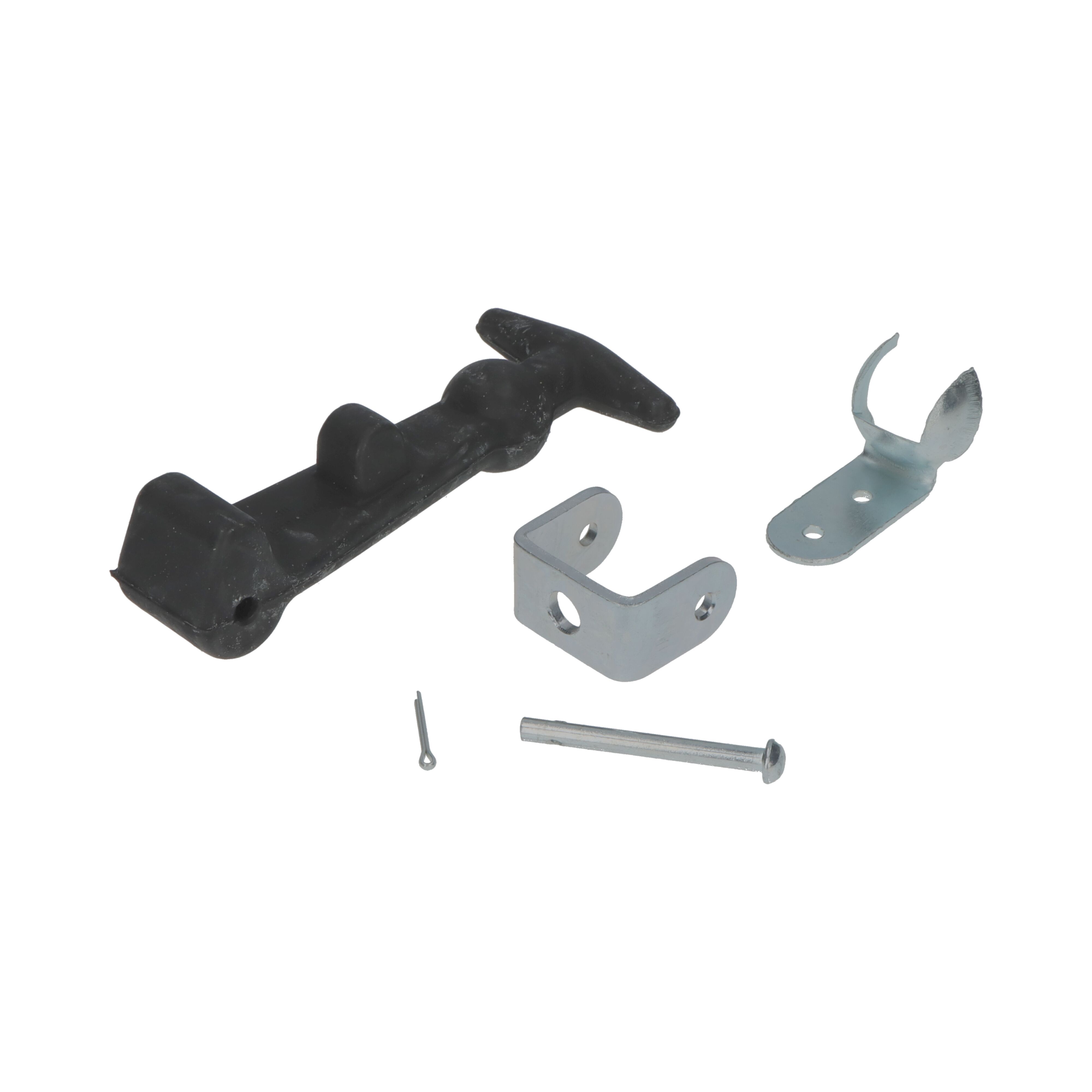Pommier bonnet hook set - large - zinc-plated with rubber