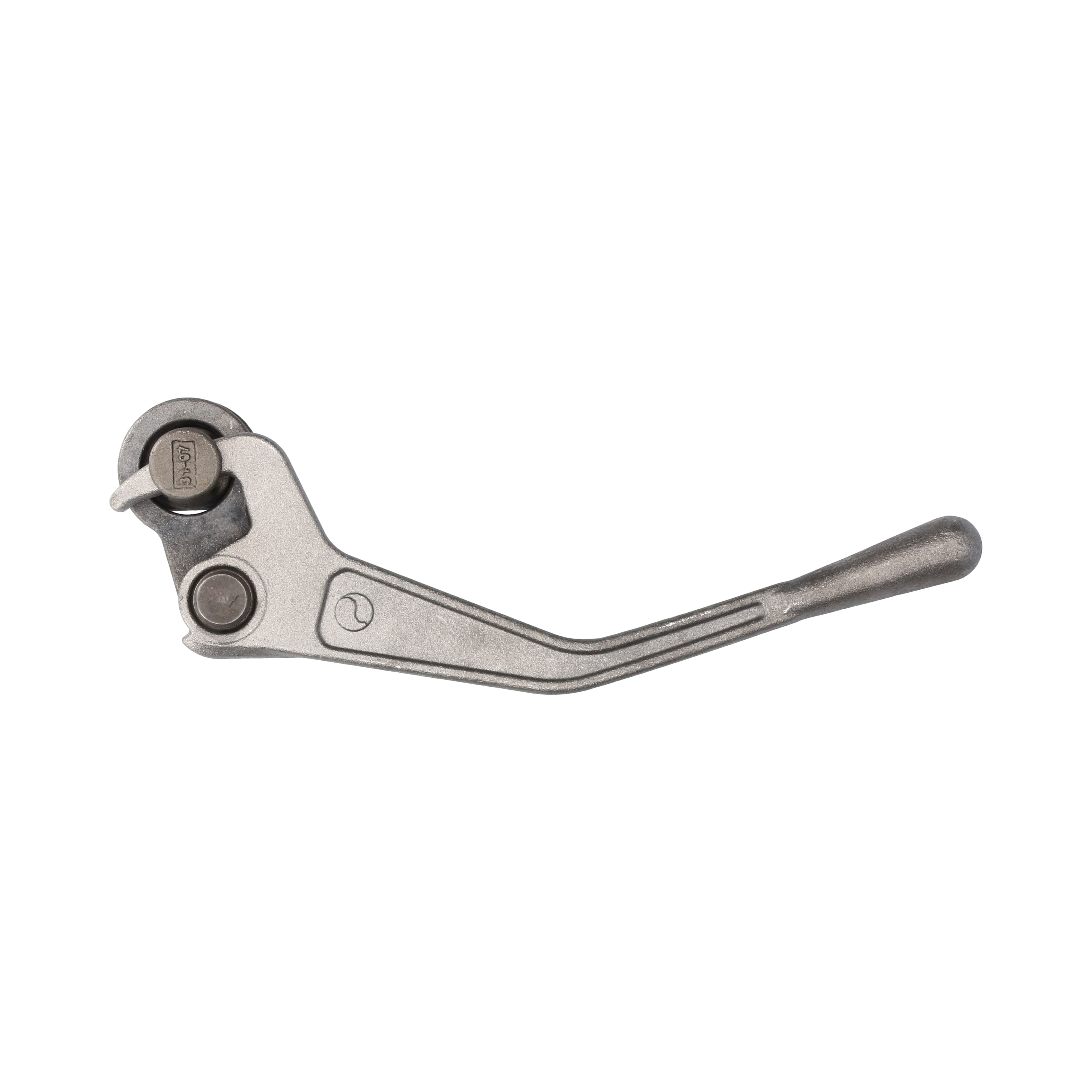 Pommier dropside locking gear - right - incl. keeper - heavy-duty model - plain steel