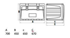 LAGO toolbox VERTigo - 700 x 450 x 650 mm (WxHxD) - plastic