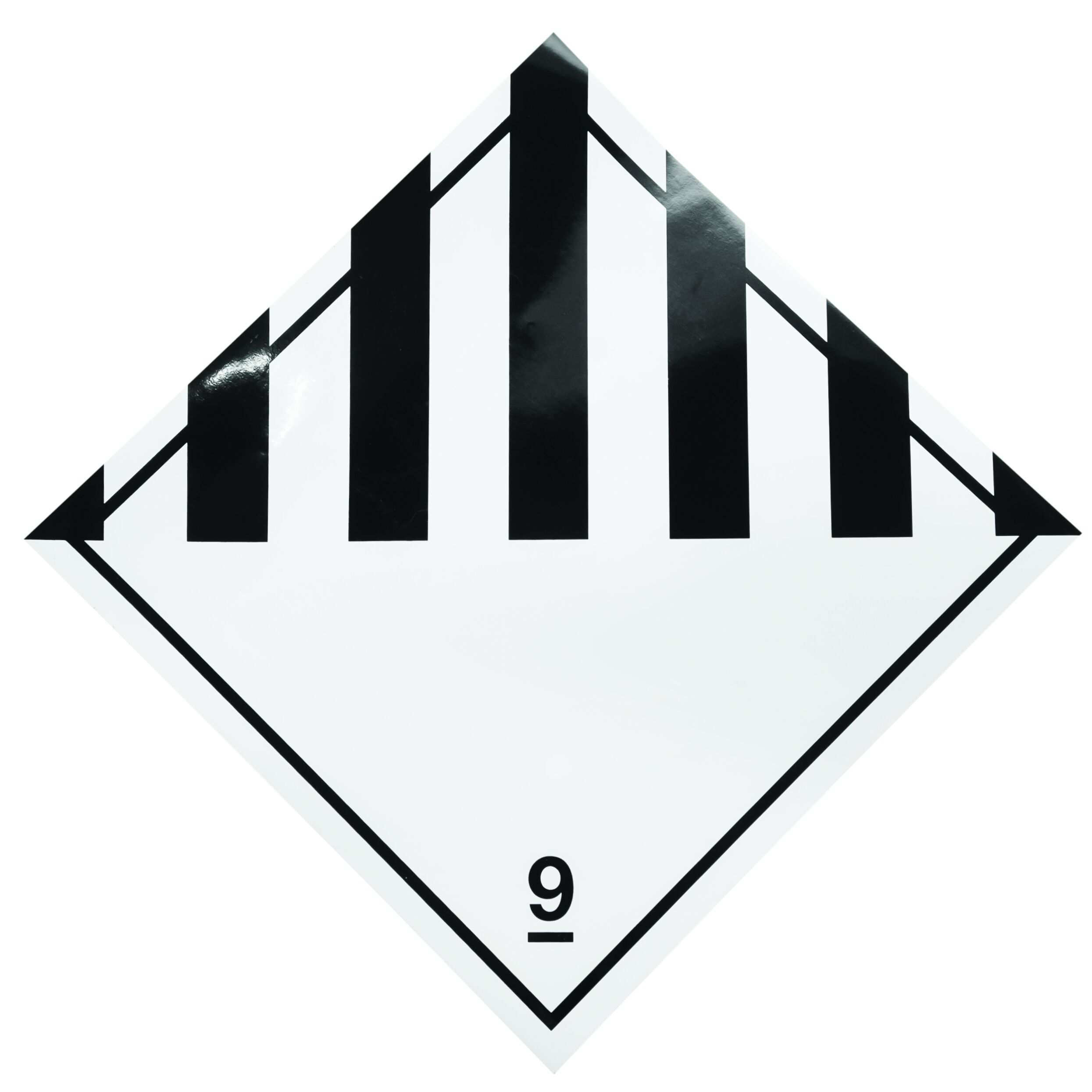 Rhiwa Quality autocollant de danger - différentes substances non écologiques - classe 9