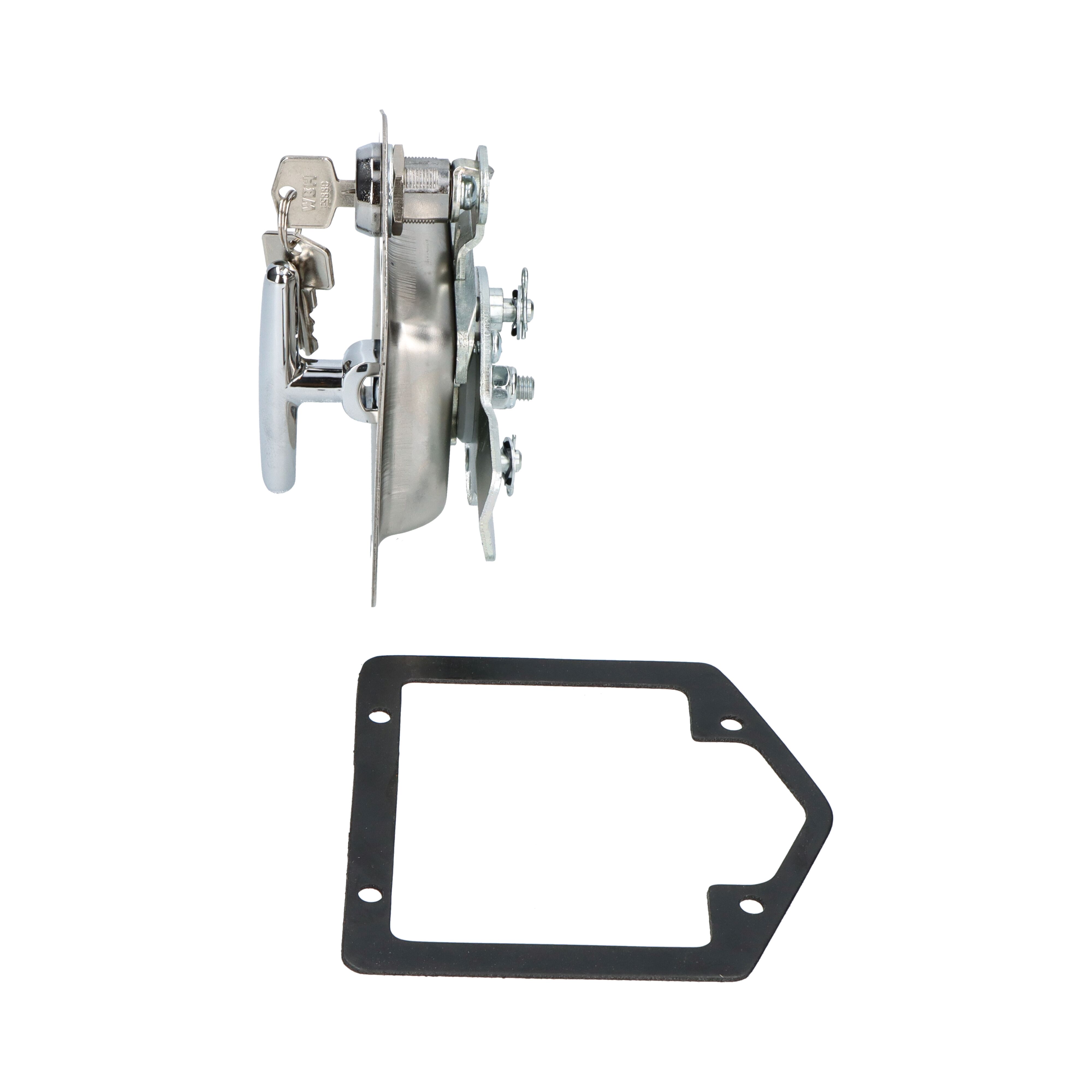 Rhiwa Quality drop-T lock - 3-way - key FS880 - stainless steel