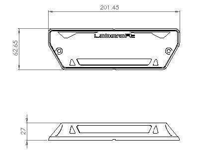 Labcraft led lighting Scenelite SI9 - 24V - IP67 - 850 lumen - black