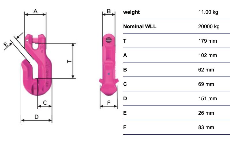 RUD VIP-Shortening hook VVH-22