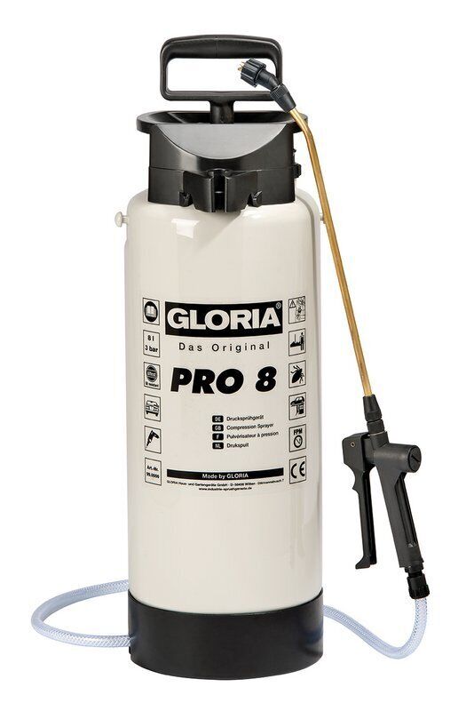 GLORIA Pro 8 - drukspuit - olie bestendig - 8 liter