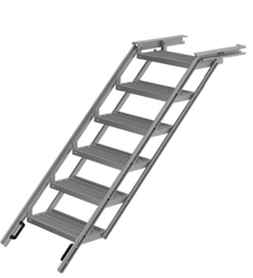Takler escalier escamotable - 6 marches - 2179 x 644 mm (Lxl) - aluminium