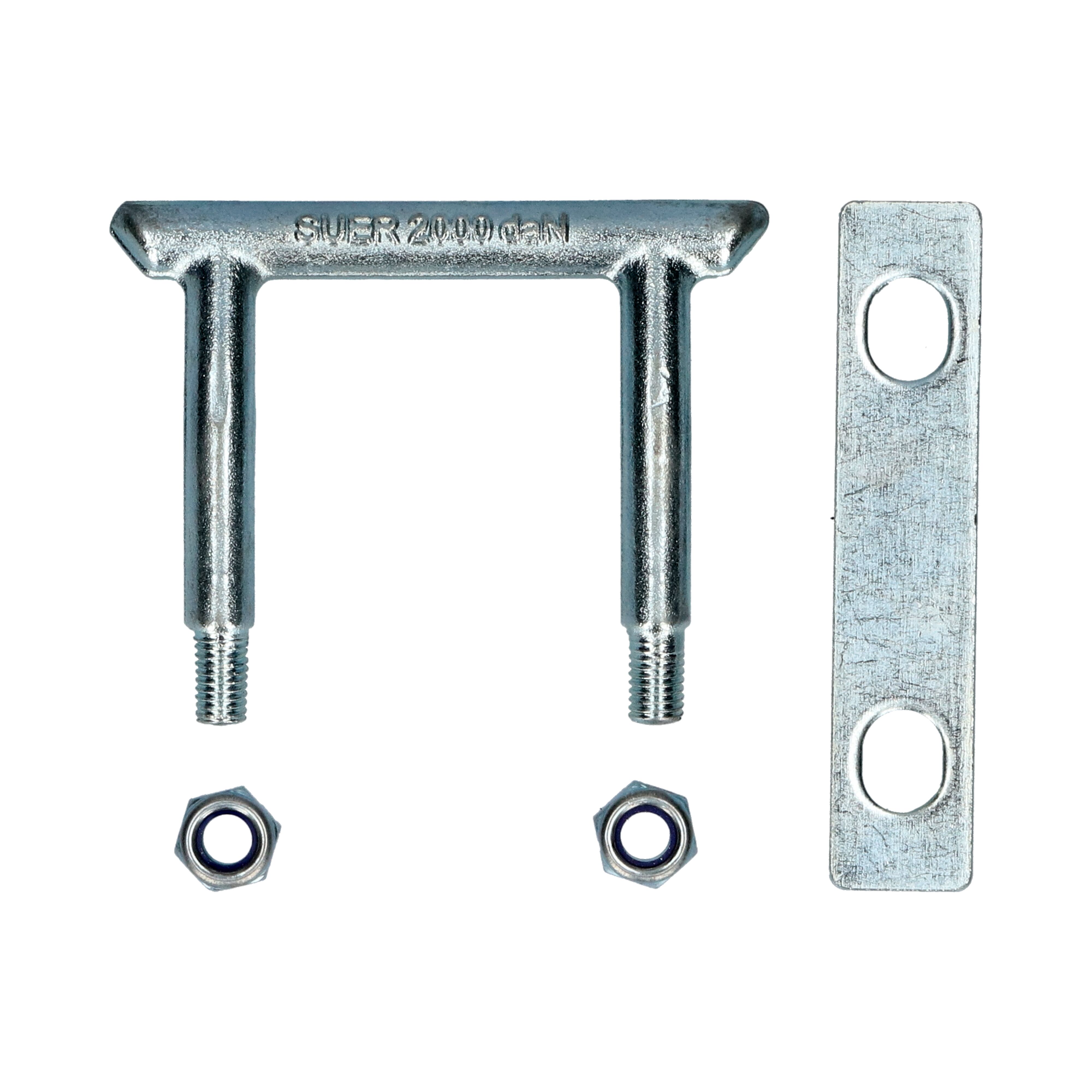 Rhiwa Quality trekanker set 2 ton - voor kantbalk - verzinkt
