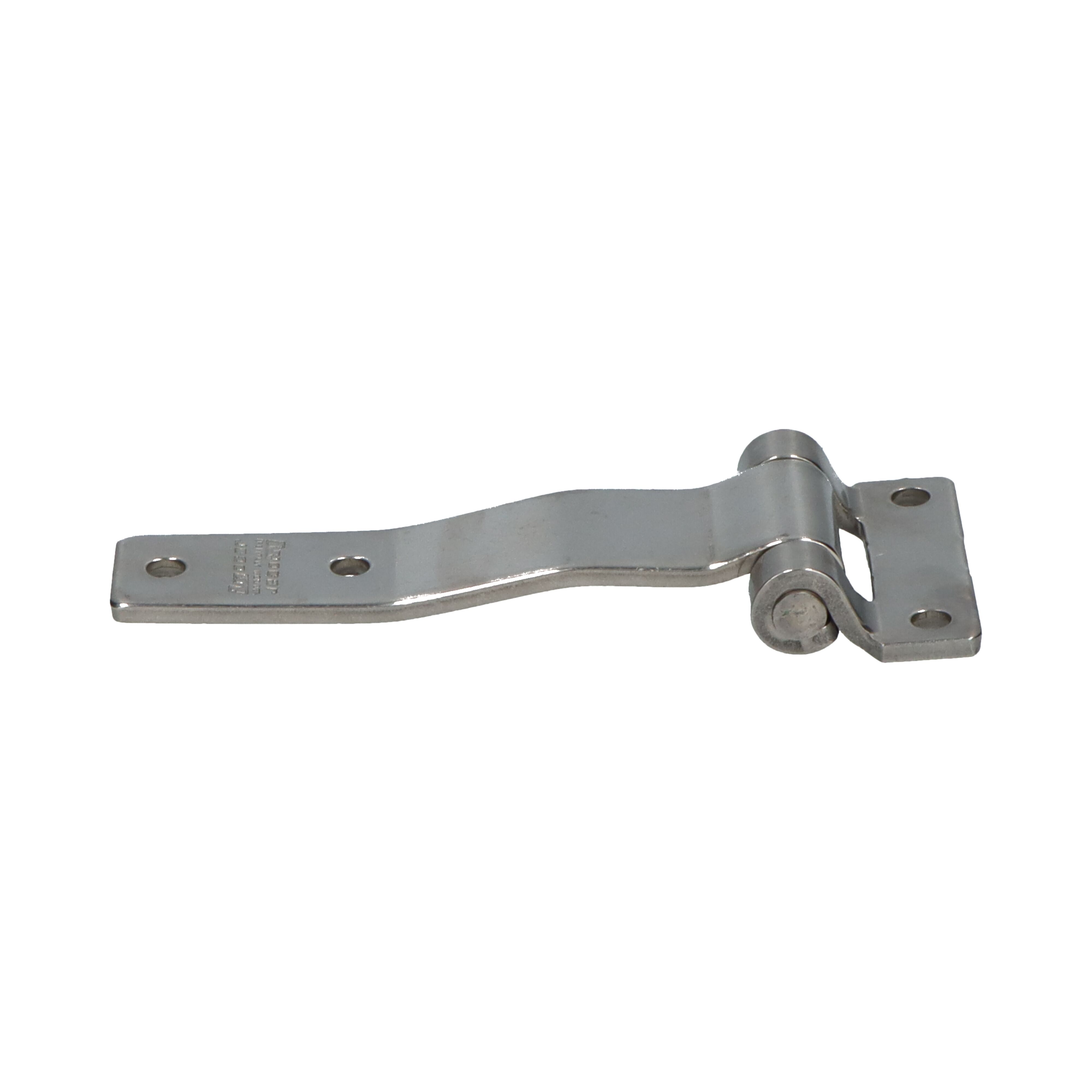 Pommier side door hinge with offset 115 mm - stainless steel