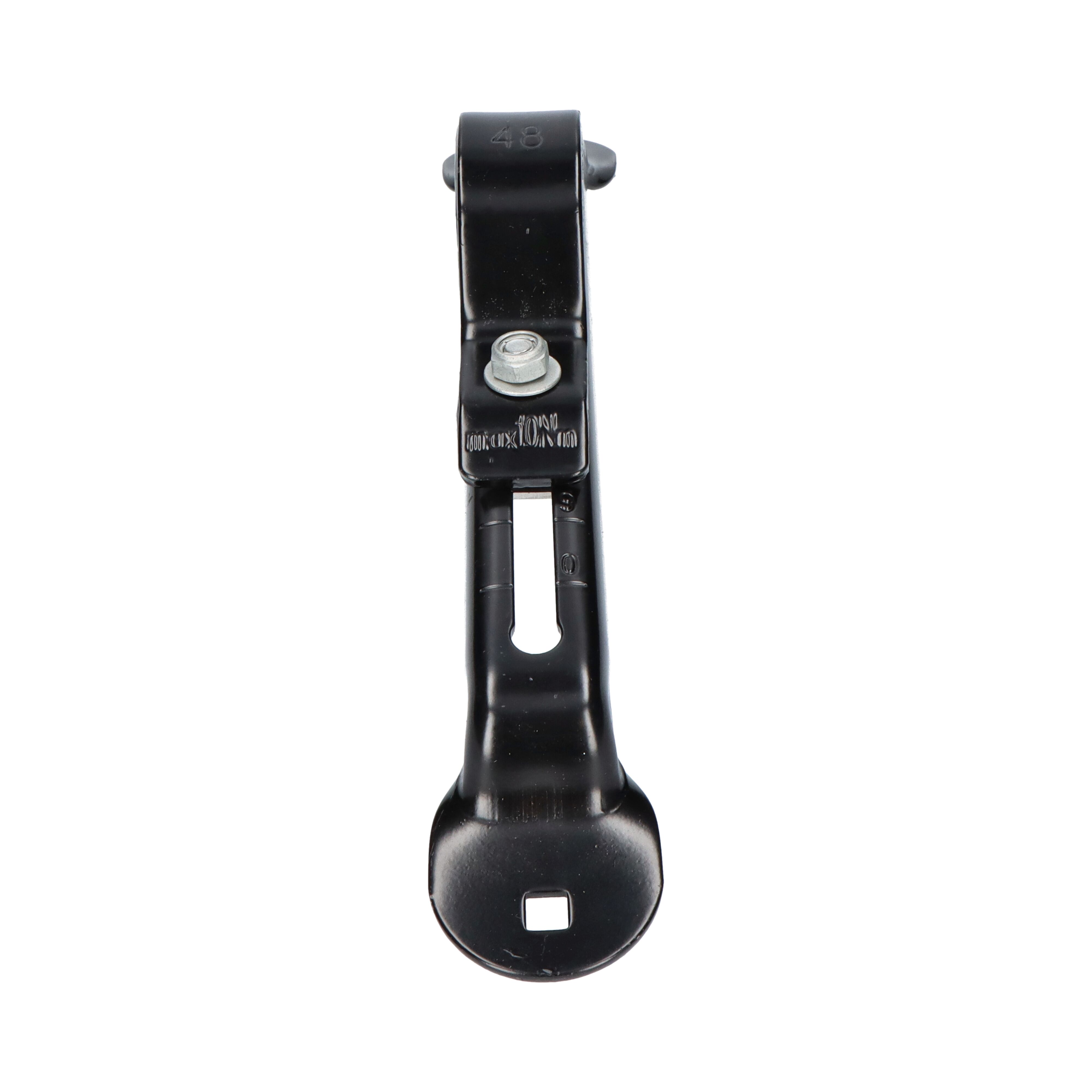 Rhiwa Quality support de garde-boue Ø 48 mm - réglable - revêtement en poudre noire