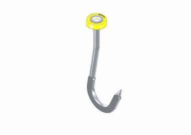 Pommier meat hook for rail stainless steel