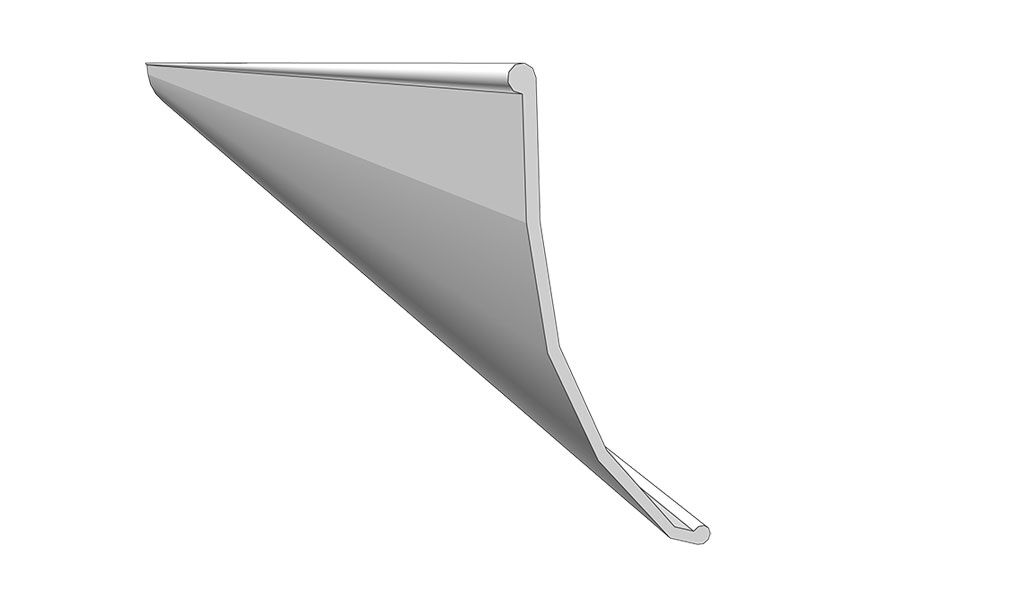 Edscha sealing profile 33 mtr x 120 mm - grey PVC